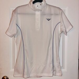 TuffRider White Equestrian Shirt Large